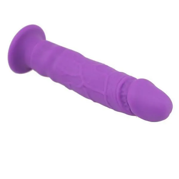 0405M      Purple Softy Real Feel Realistically Shaped Dildo