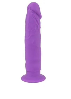 0405M      Purple Softy Real Feel Realistically Shaped Dildo