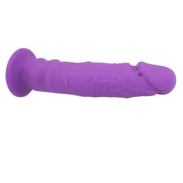 0405M      Purple Softy Real Feel Realistically Shaped Dildo