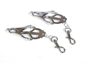 0623HS-SIS      Feminization Club Sissy Pretty Boi Clover Cock and Ball Clamps with Weight Hanging   Connection Snap Hooks