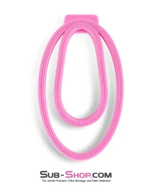 1327DL  Pink Fufu Clip Feminiizing Chastity Device- Large