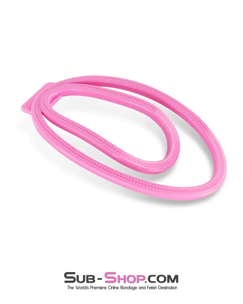 1327DL  Pink Fufu Clip Feminiizing Chastity Device- Large