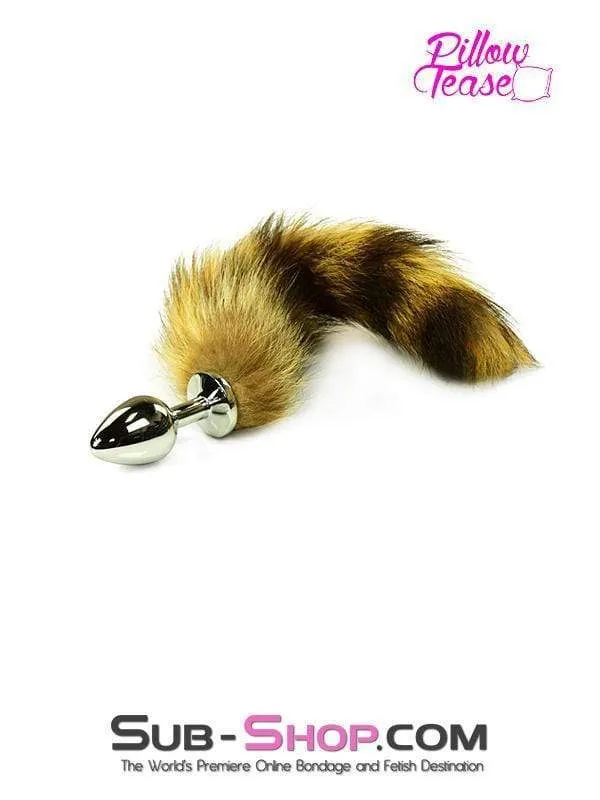 2306HS-SIS      Sissy Good Pet Foxy Furry Tail Steel Butt Plug