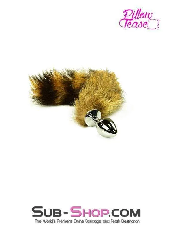 2306HS-SIS      Sissy Good Pet Foxy Furry Tail Steel Butt Plug