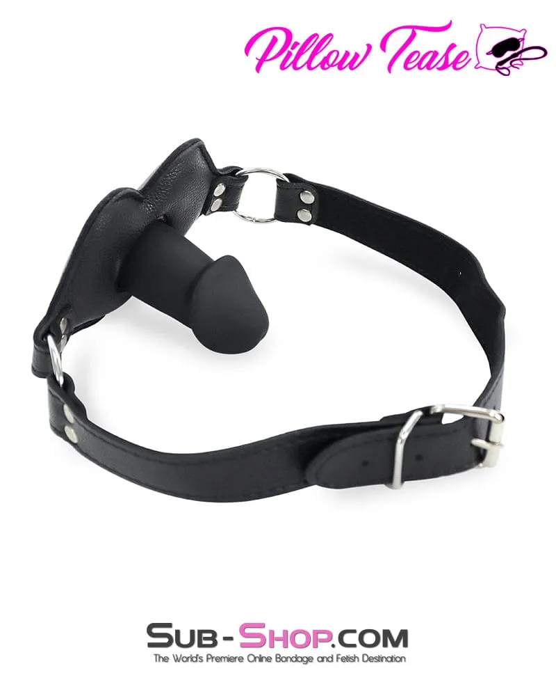 2416M-SIS	Addick-tive Black Padded Panel Sissy Mistress Slave Penis Gag