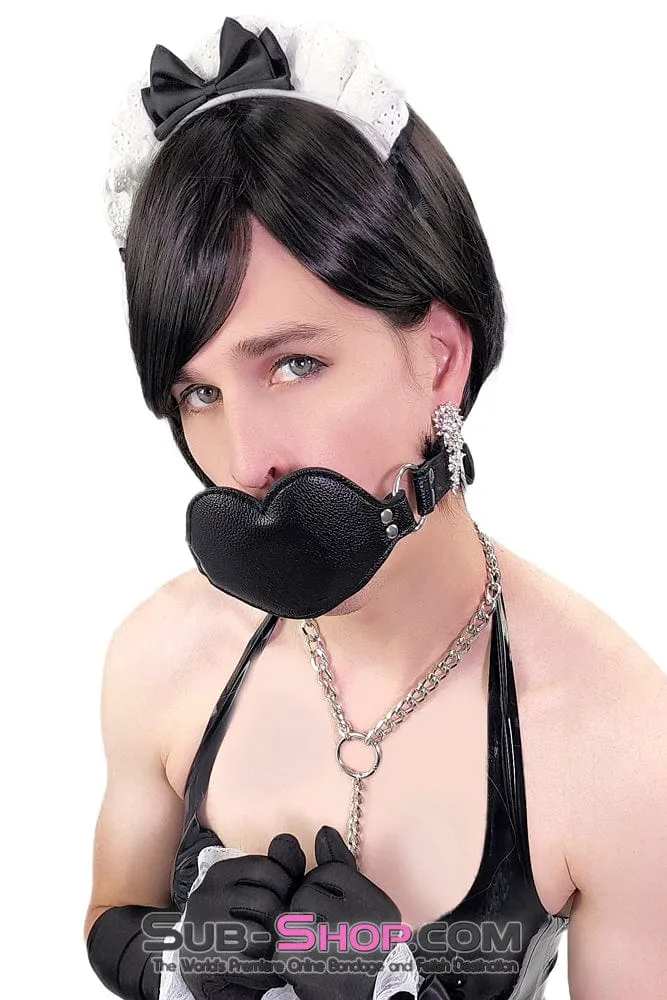 2416M-SIS	Addick-tive Black Padded Panel Sissy Mistress Slave Penis Gag