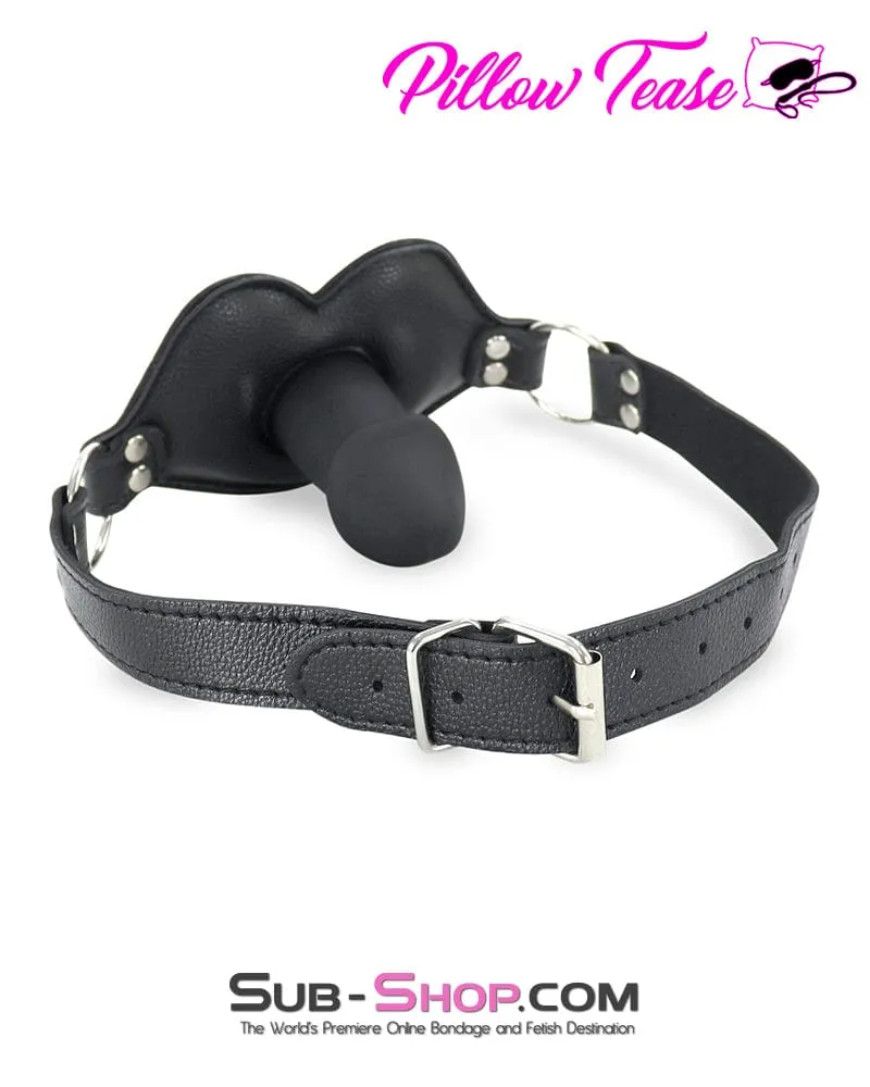 2416M-SIS	Addick-tive Black Padded Panel Sissy Mistress Slave Penis Gag