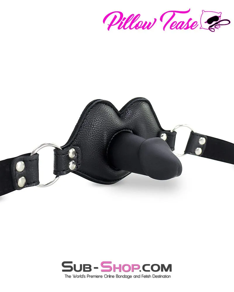 2416M-SIS	Addick-tive Black Padded Panel Sissy Mistress Slave Penis Gag
