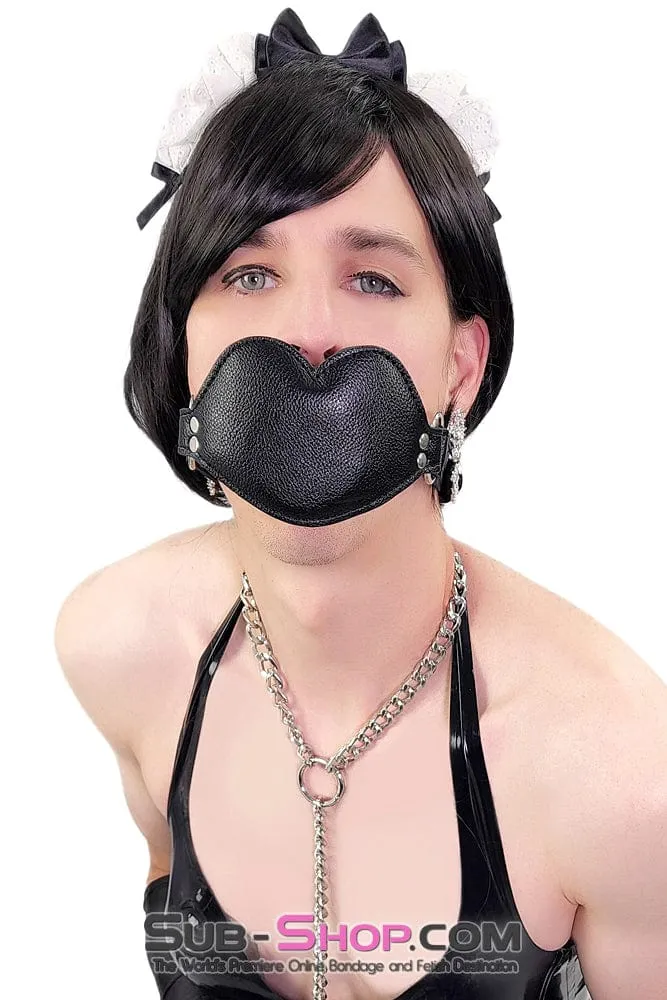 2416M-SIS	Addick-tive Black Padded Panel Sissy Mistress Slave Penis Gag