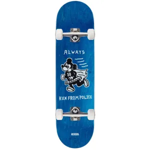5Boro Always Run Skateboard Complete - Teal Blue Veneer - 8.25"