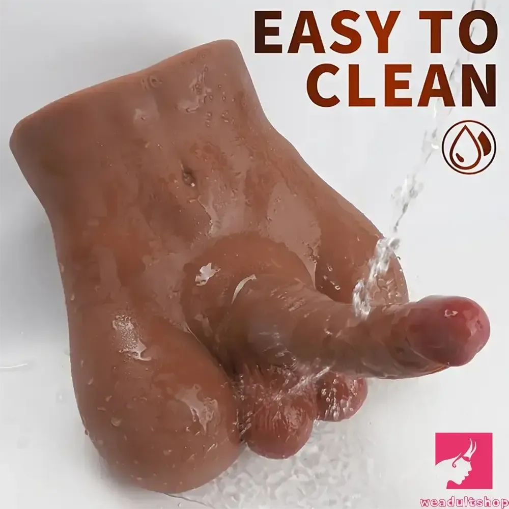 6.81in Silicone Realistic Dildo With Male Sex Torso Dildo For Clit Anus