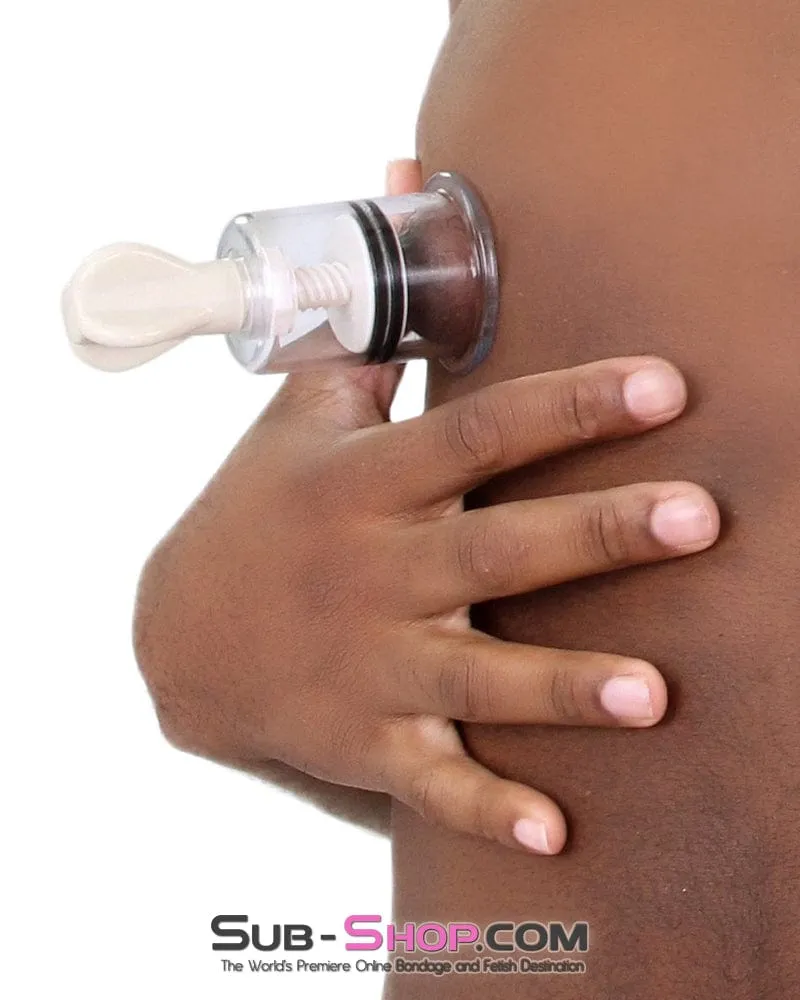 7213S-SIS      Sissy Boy Nipple Suction Body Cupping Cup. 1.6 Wide