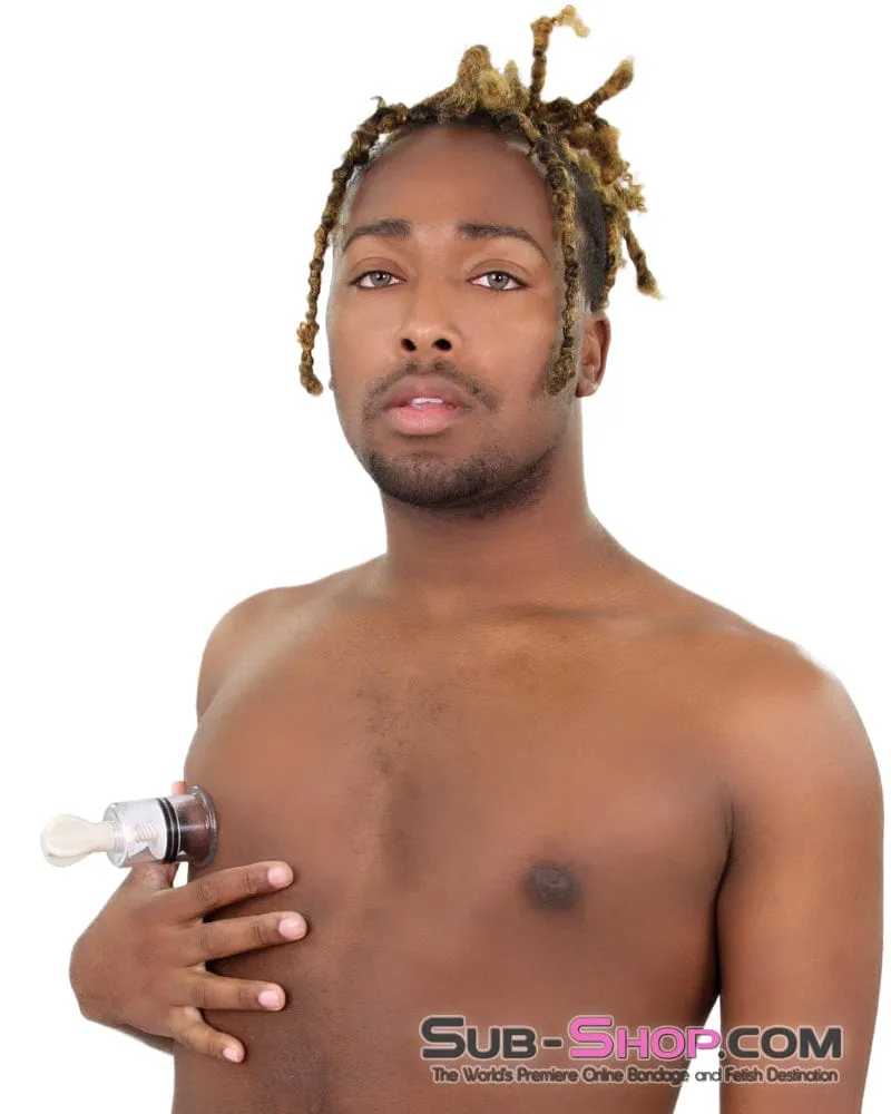 7213S-SIS      Sissy Boy Nipple Suction Body Cupping Cup. 1.6 Wide