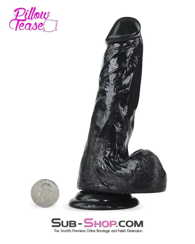 7261M-SIS      Sissy Boi 7 Super Man Realistic Veined Black Suction Cup Dildo