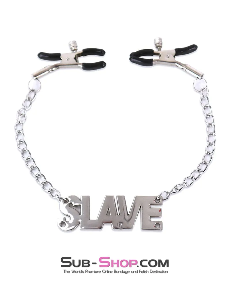 7282DL      SLAVE Adjustable Nipple Clamps with SLAVE Tag