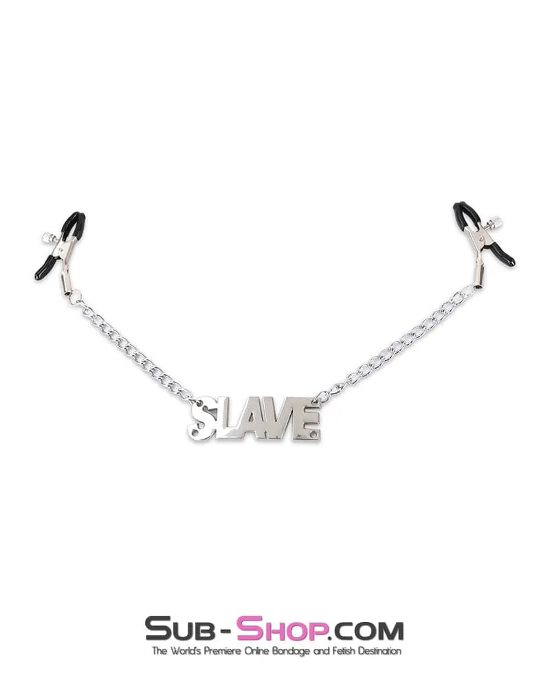 7282DL      SLAVE Adjustable Nipple Clamps with SLAVE Tag