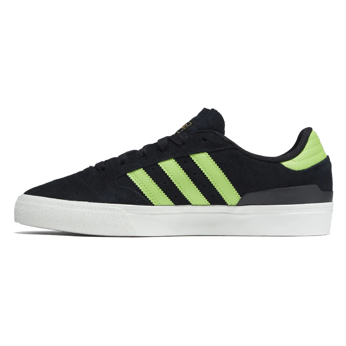 Adidas Busenitz Vulc II Shoes - Core Black/Semi Solar Slime/Gold Metallic