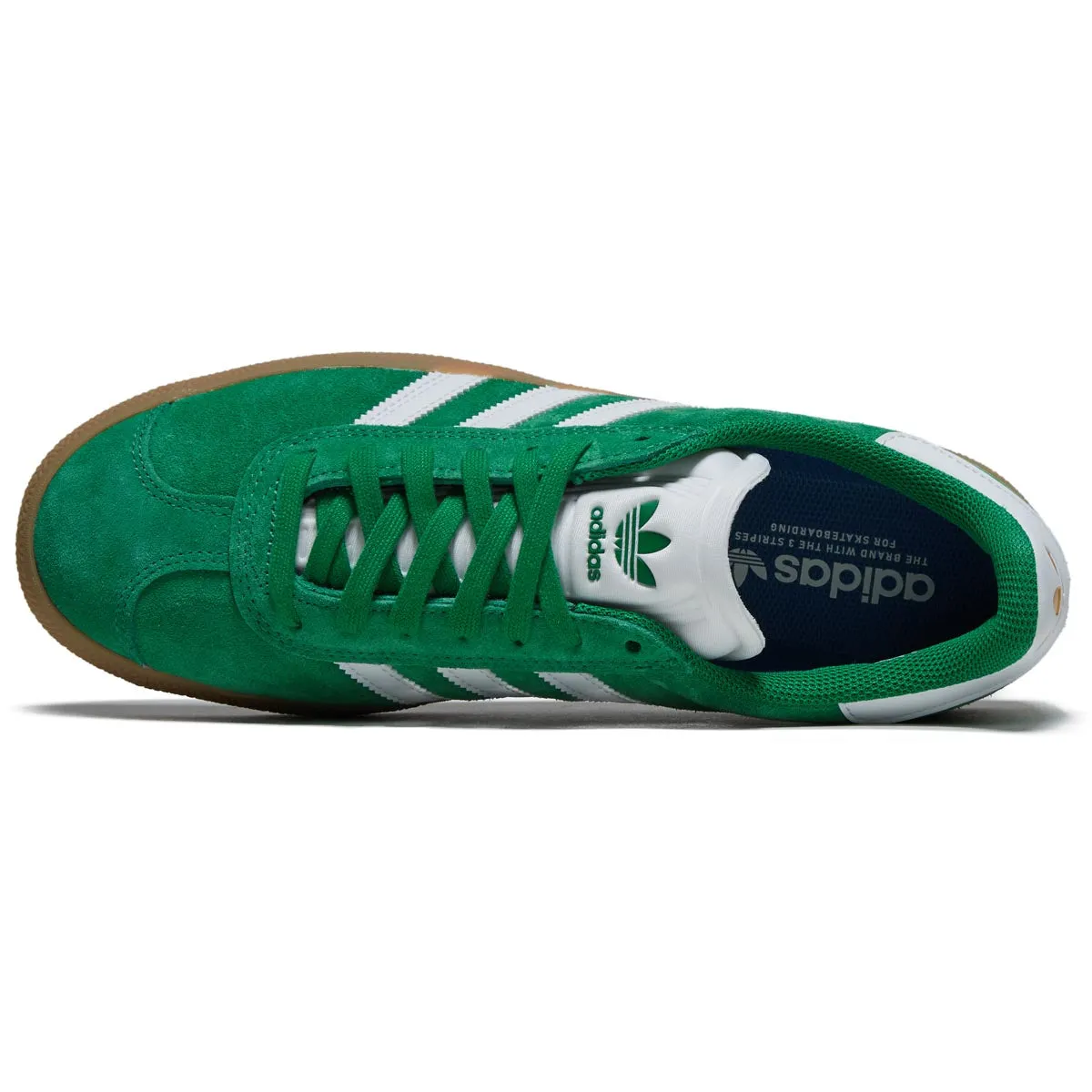 Adidas Gazelle ADV Shoes - Green/Ftwr White/Gold Metallic