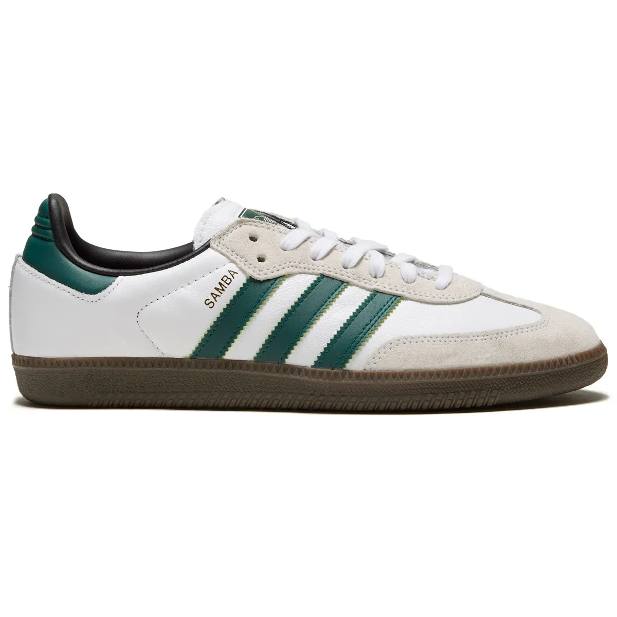 Adidas Samba Adv Shoes - White/Collegiate Green/White