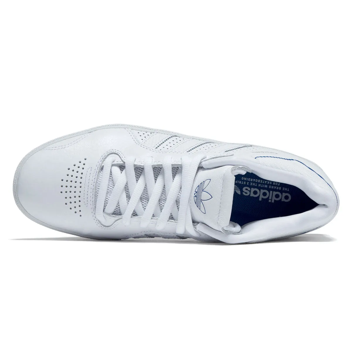 Adidas Tyshawn Shoes - Ftwr White/Blue Bird/Gold Metallic