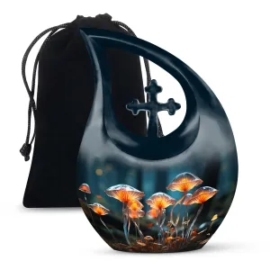 Affordable Lilly Flower Commemoration Vessel for Caring Memorials