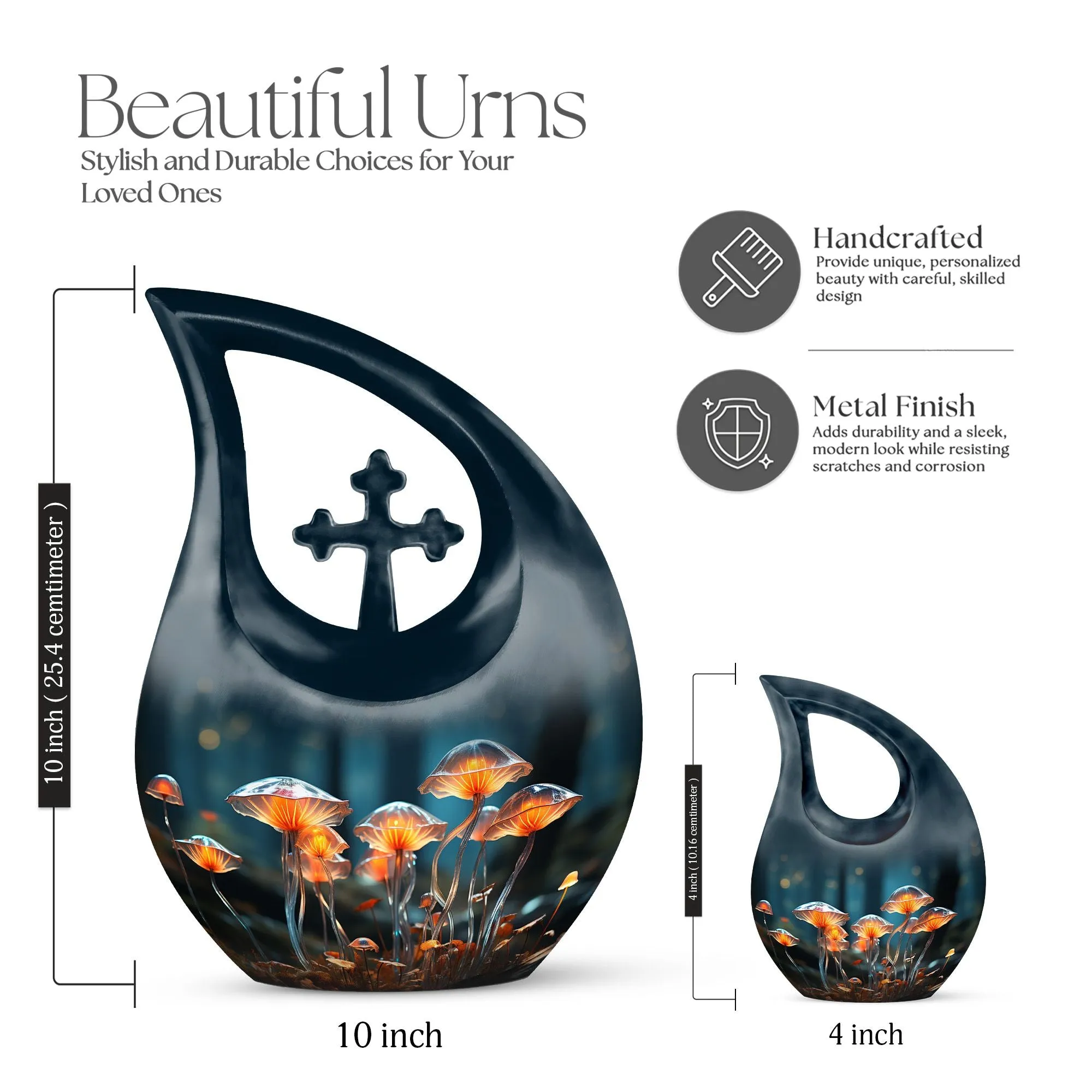Affordable Lilly Flower Commemoration Vessel for Caring Memorials