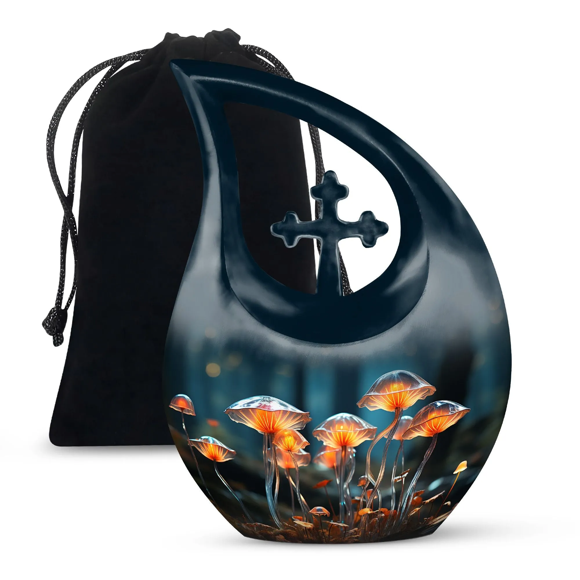 Affordable Lilly Flower Commemoration Vessel for Caring Memorials