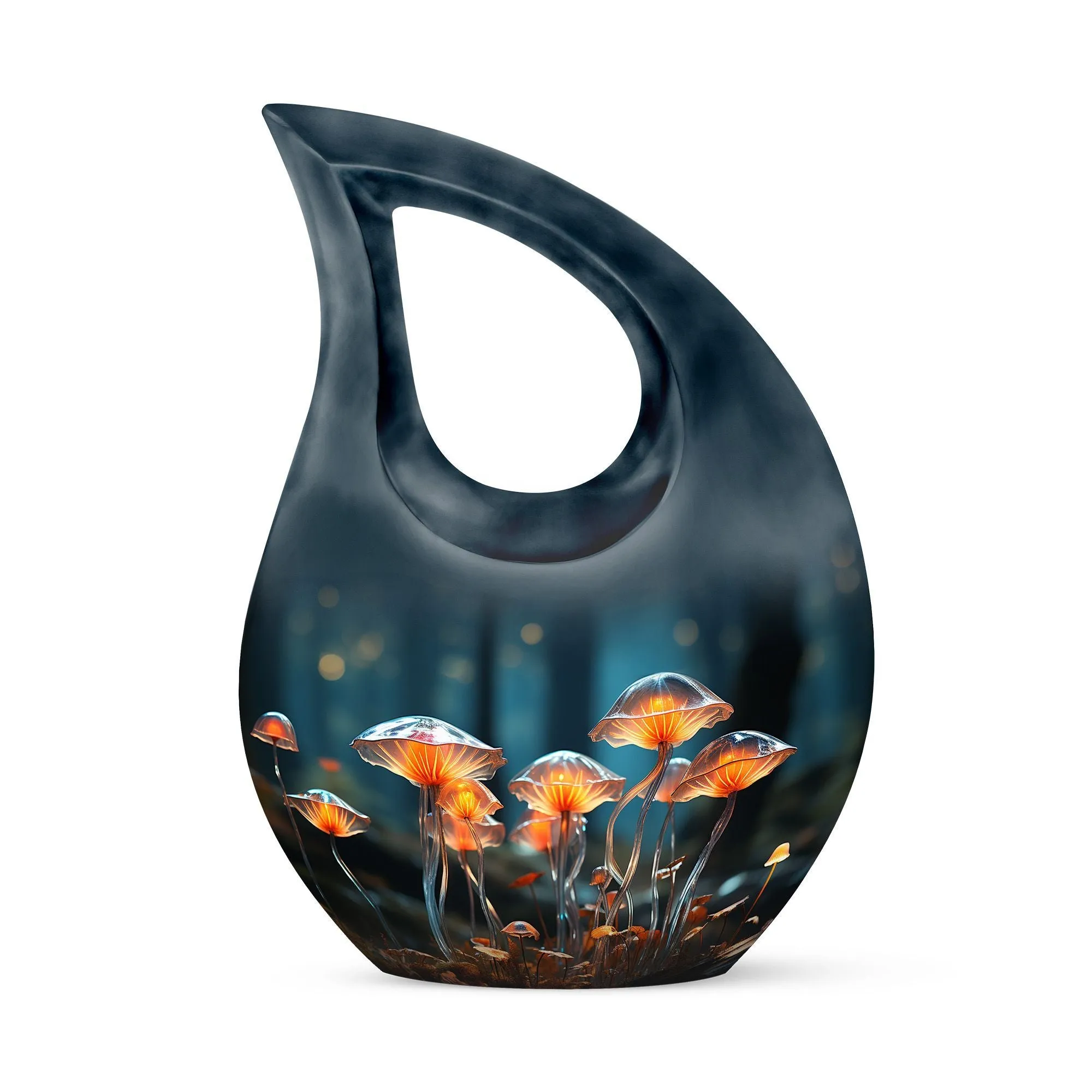 Affordable Lilly Flower Commemoration Vessel for Caring Memorials