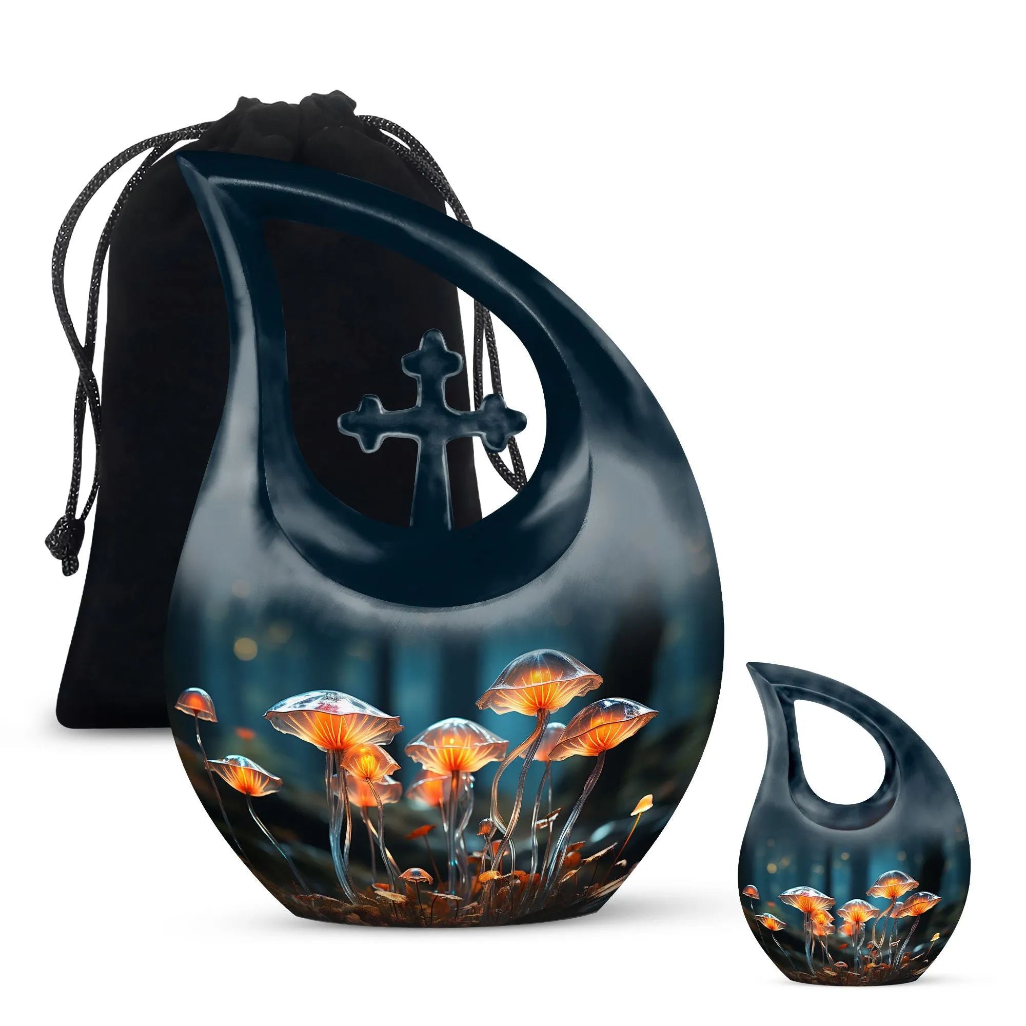 Affordable Lilly Flower Commemoration Vessel for Caring Memorials