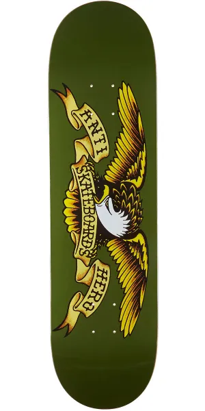 Anti-Hero Classic Eagle Skateboard Deck - Olive - 8.38"