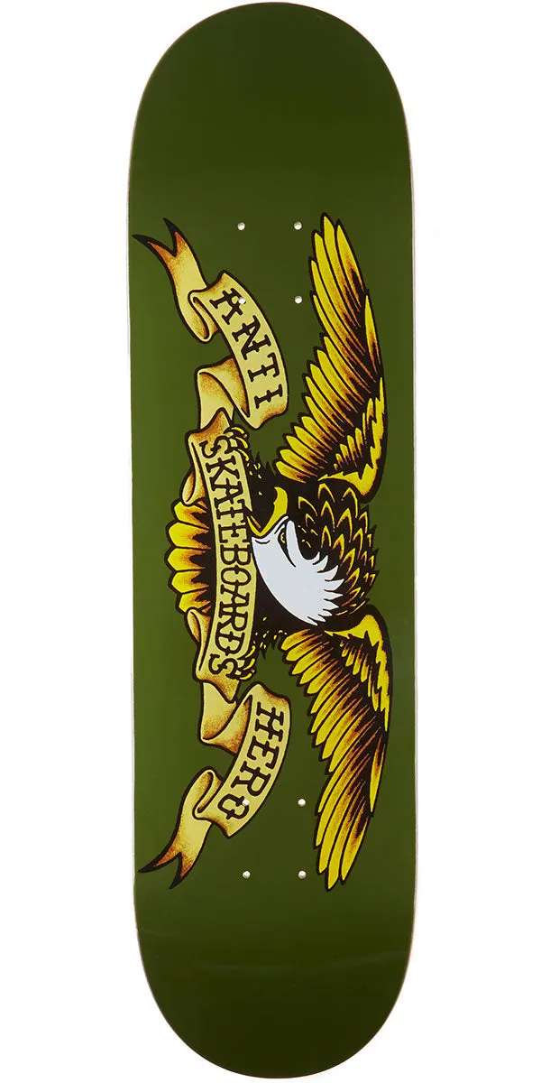 Anti-Hero Classic Eagle Skateboard Deck - Olive - 8.38"