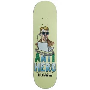 Anti-Hero Doobie Anti Intelligence Skateboard Deck - Cream - 8.75"