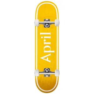 April OG Logo Skateboard Complete - Yellow - 8.125"
