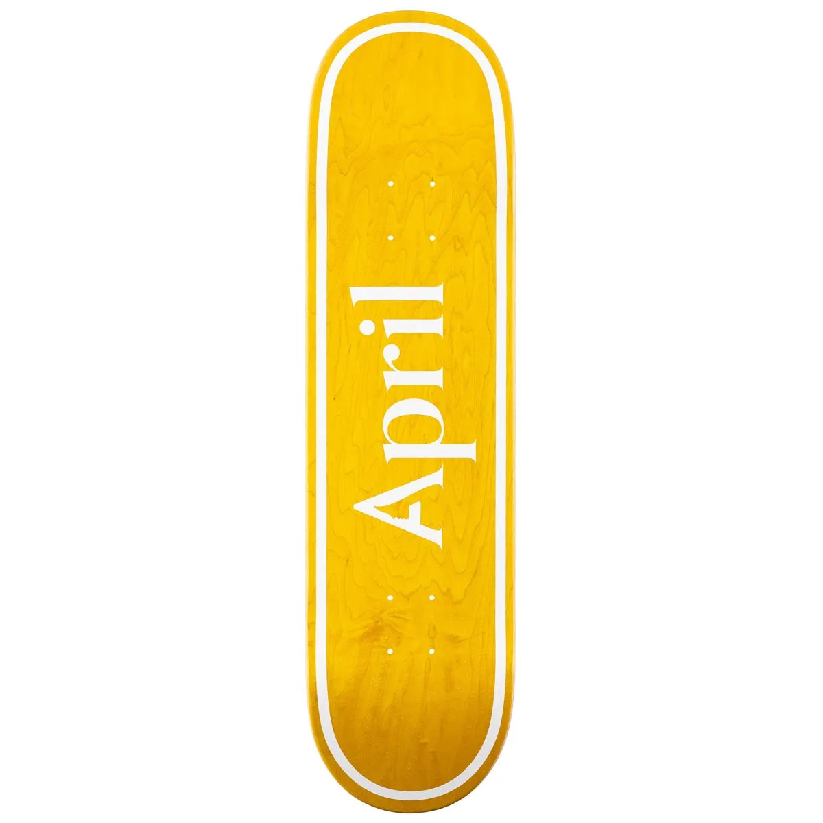 April OG Logo Skateboard Deck - Yellow - 8.00"