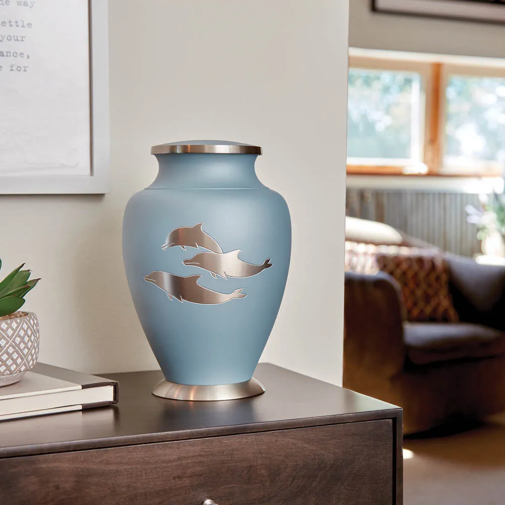 Aria Dolphin Cremation Urn in Large