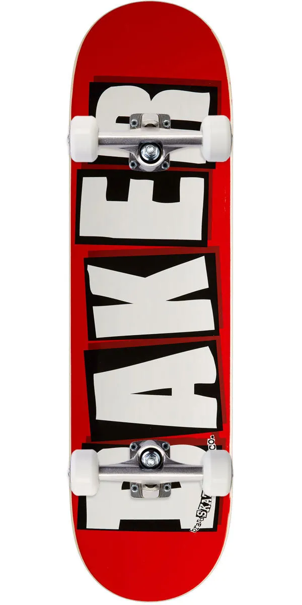 Baker Brand Logo Skateboard Complete - White - 8.50"