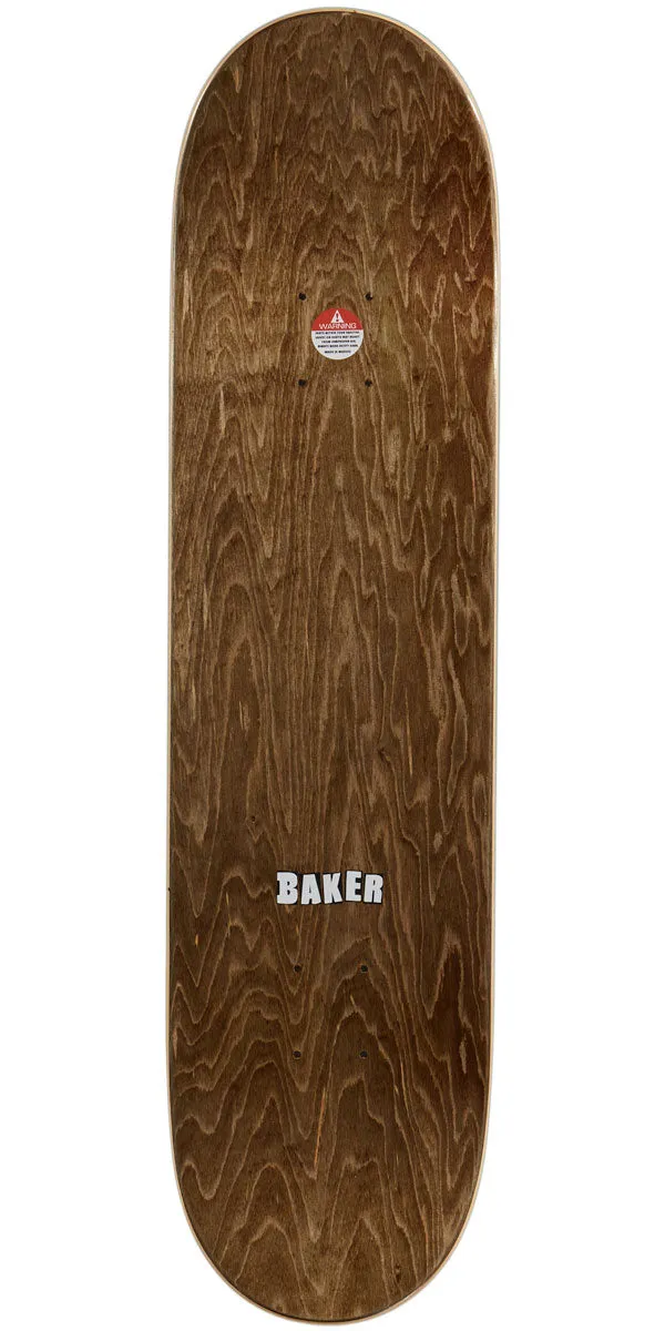 Baker Brand Logo Skateboard Deck - Black/White - 8.00"