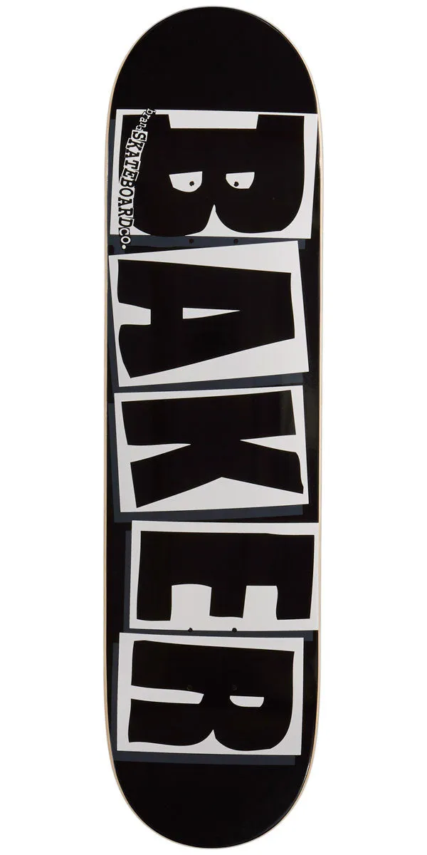 Baker Brand Logo Skateboard Deck - Black/White - 8.00"