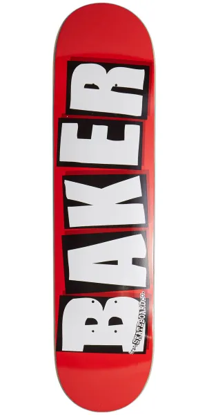 Baker Brand Logo Skateboard Deck - White - 7.30"