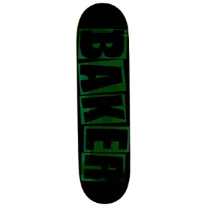 Baker Jacopo Carozzi Brand Logo Skateboard Deck - Black/Green - 8.25"