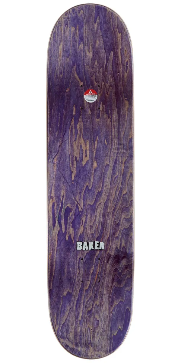 Baker Rowan Stacked Name B2 Skateboard Complete - Blue - 8.25"