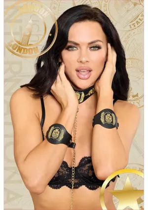 BDSM Set London Collection Bondage Kit w/Bag - Black