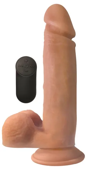Big Shot 9 With Balls Vibrating Silicone Dildo