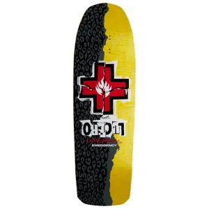 Black Label John Lucero Ripped Cross Shaped Skateboard Deck - Assorted Stains - 10.00"