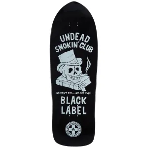 Black Label Undead Smoking Club Skateboard Deck - Black Dip - 10.25"