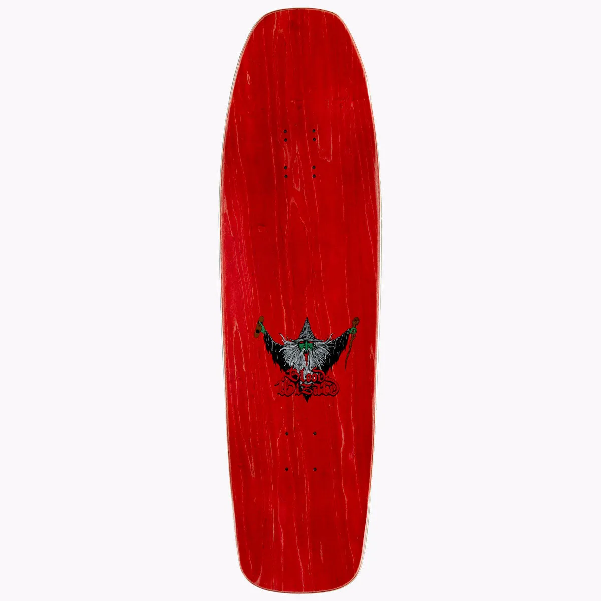 Blood Wizard Flying Wizard Shaped Skateboard Deck - Assorted Stains - 9.25"