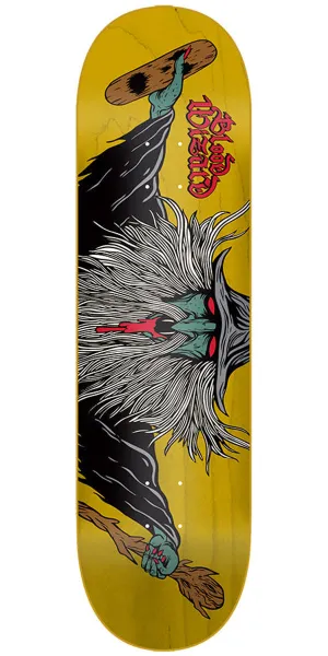 Blood Wizard Flying Wizard Skateboard Deck - Assorted Stains - 8.25"