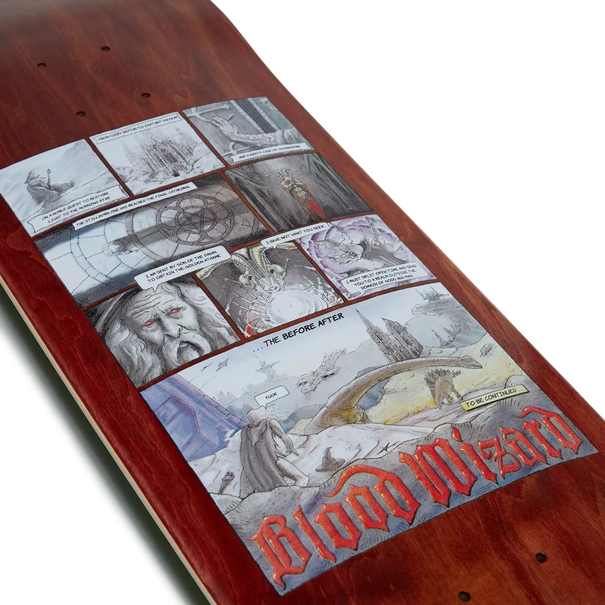 Blood Wizard Outer Realms Comic Skateboard Complete - 8.50"