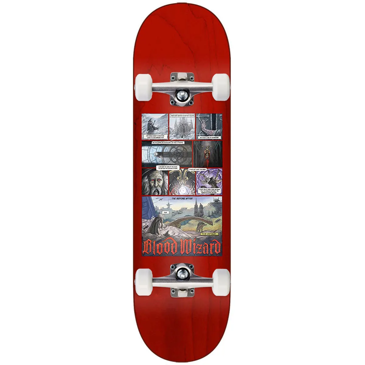 Blood Wizard Outer Realms Comic Skateboard Complete - 8.50"