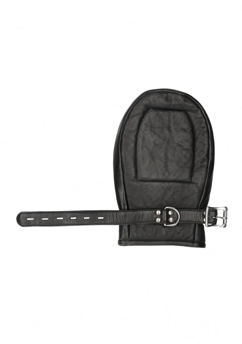 Bondage Mittens Padded With Metal Teeth - Black